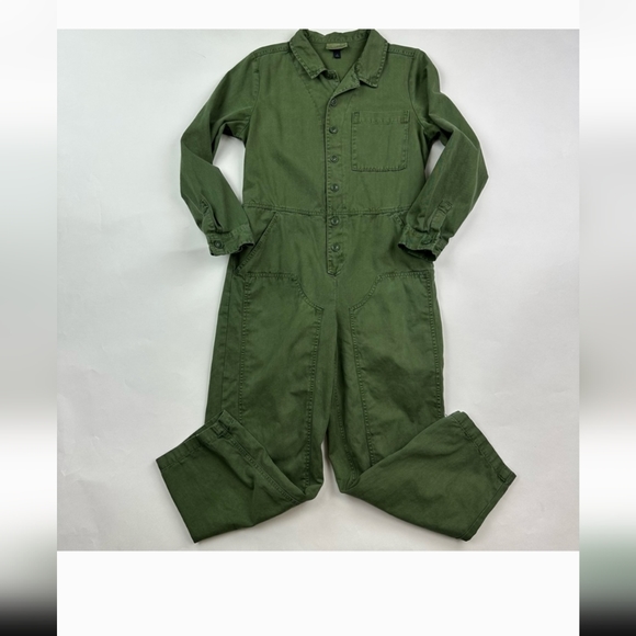 Universal Thread Broiler Jumpsuit NWT Size: 6 Dark Sage Green Women's Chest 40" - Picture 5 of 13
